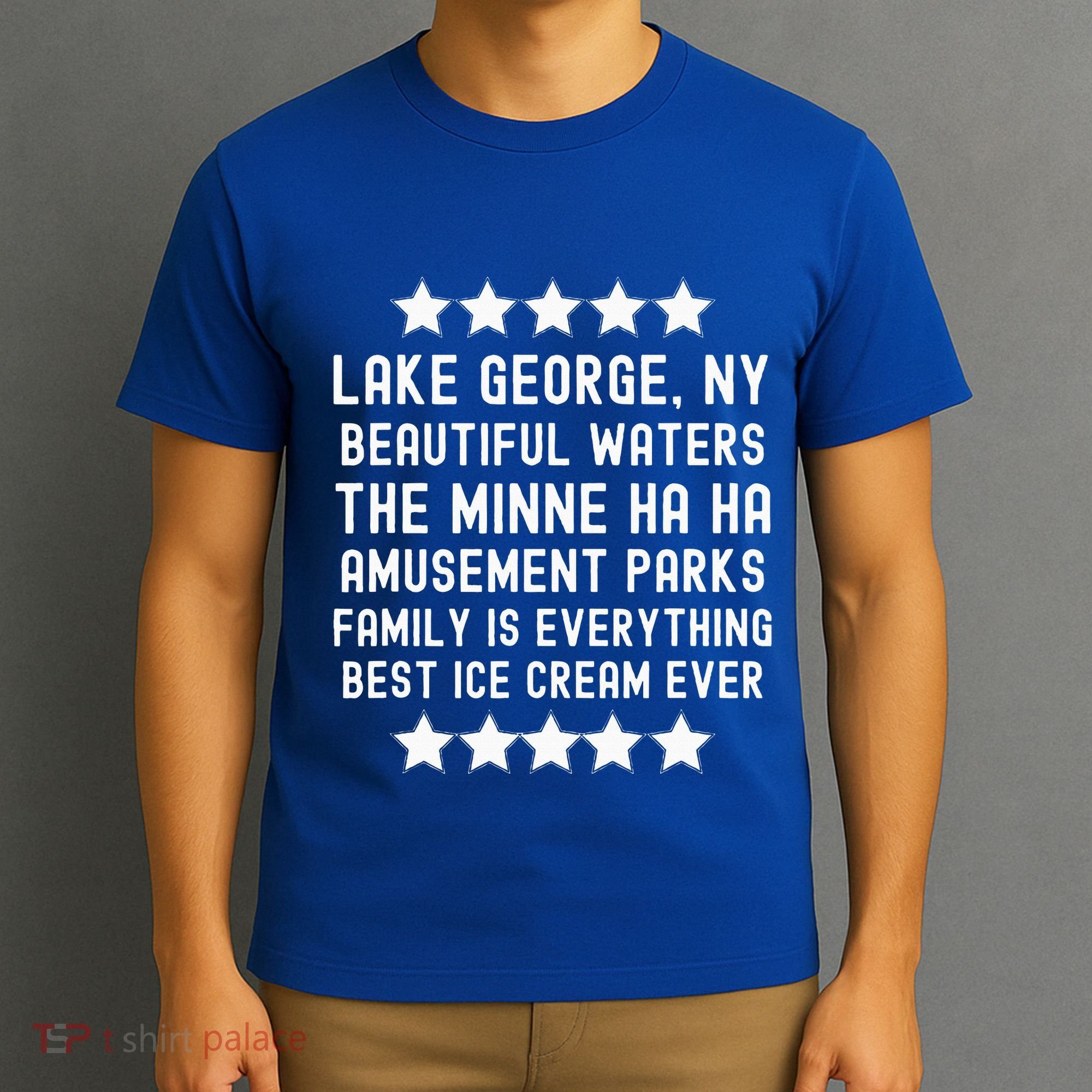 Lake George New York Beautiful Waters Amusement Parks Fun T-Shirt