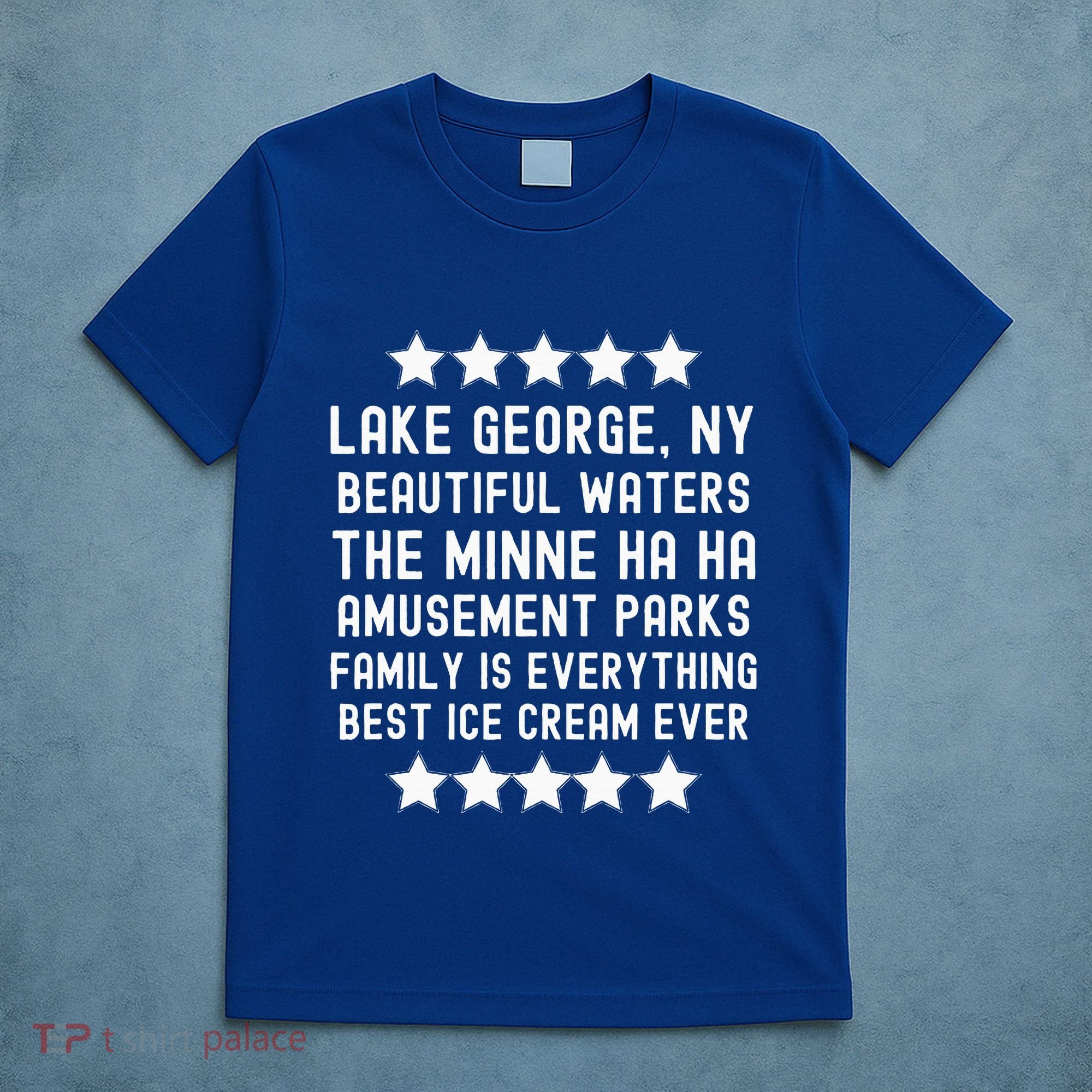 Lake George New York Beautiful Waters Amusement Parks Fun T-Shirt