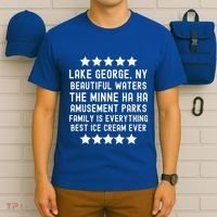 Lake George New York Beautiful Waters Amusement Parks Fun T-Shirt thumb 6