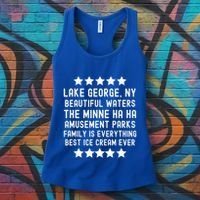 Lake George New York Beautiful Waters Amusement Parks Fun Women's Tank Top thumb 3