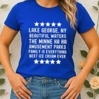 Lake George New York Beautiful Waters Amusement Parks Fun Women's T-Shirt thumb 2