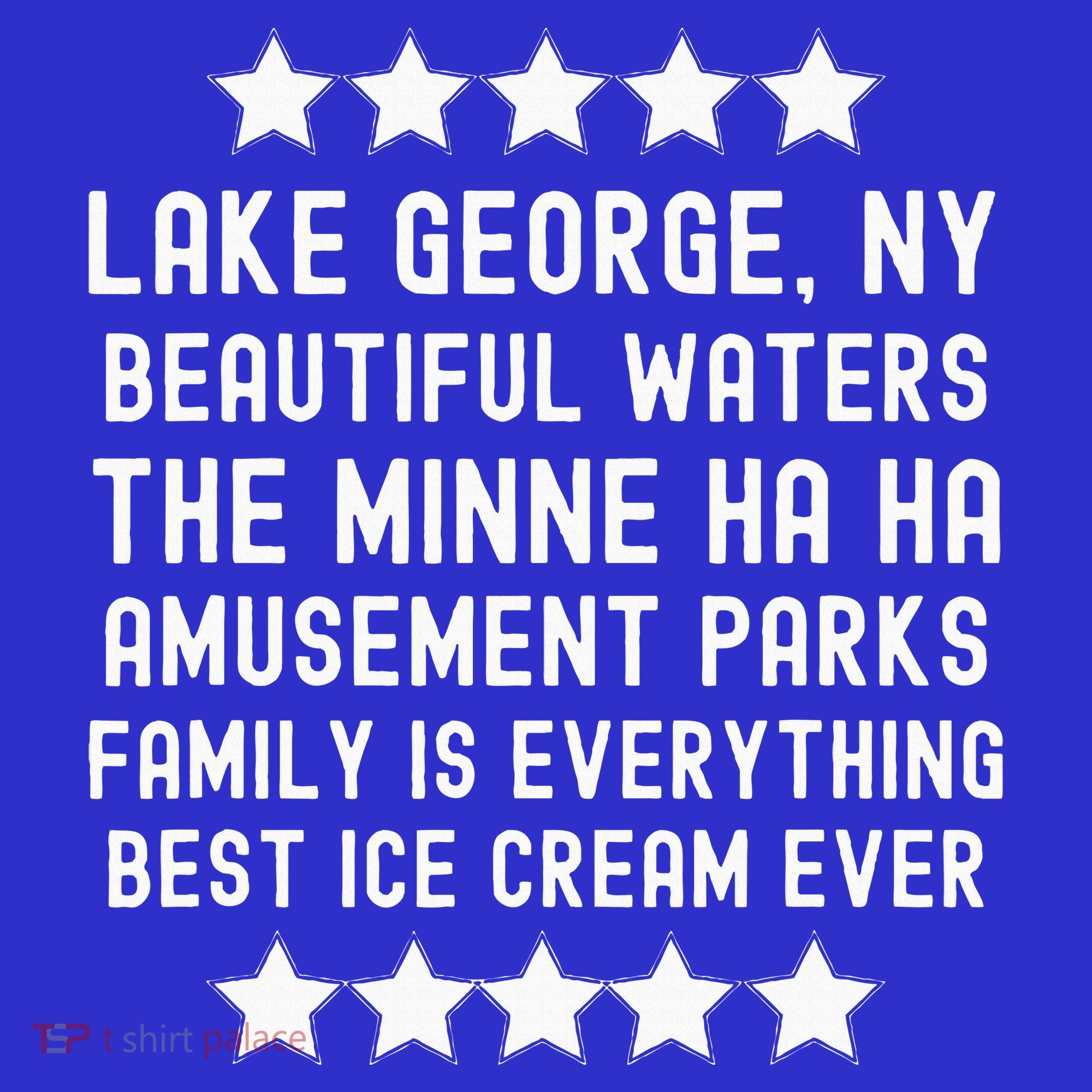 Lake George New York Beautiful Waters Amusement Parks Fun Kids T-Shirt