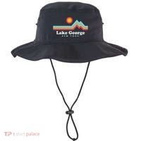 Lake George New York Sunset Mountains Bucket Hat thumb 0