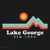 Lake George New York Sunset Mountains Mousepad thumb 1