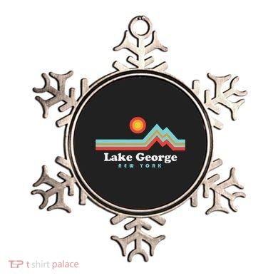 Lake George New York Sunset Mountains Ornament