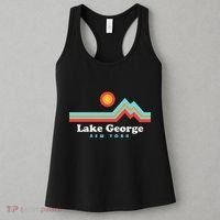 Lake George New York Sunset Mountains Women's Tank Top thumb 3