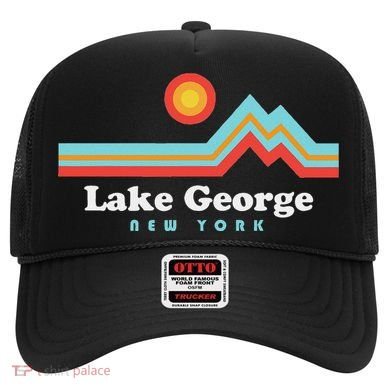 Lake George New York Sunset Mountains Hat