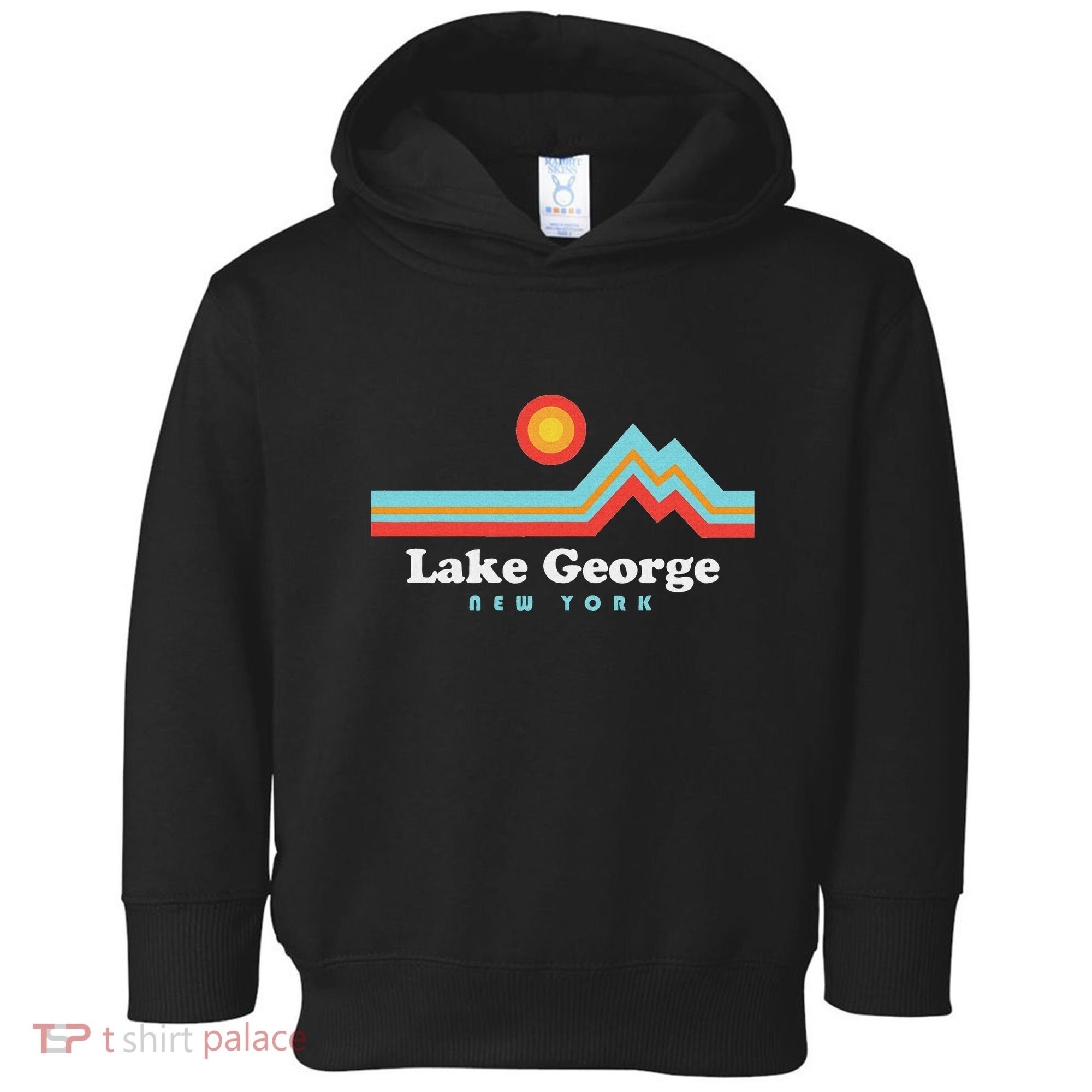 Lake George New York Sunset Mountains Toddler Hoodie
