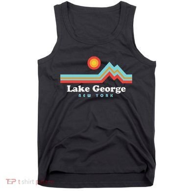Lake George New York Sunset Mountains Tank Top