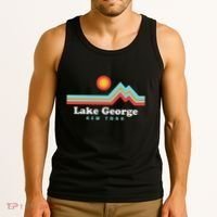 Lake George New York Sunset Mountains Tank Top thumb 3