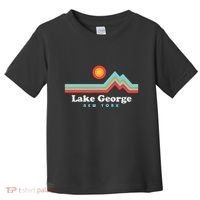 Lake George New York Sunset Mountains Toddler T-Shirt thumb 0