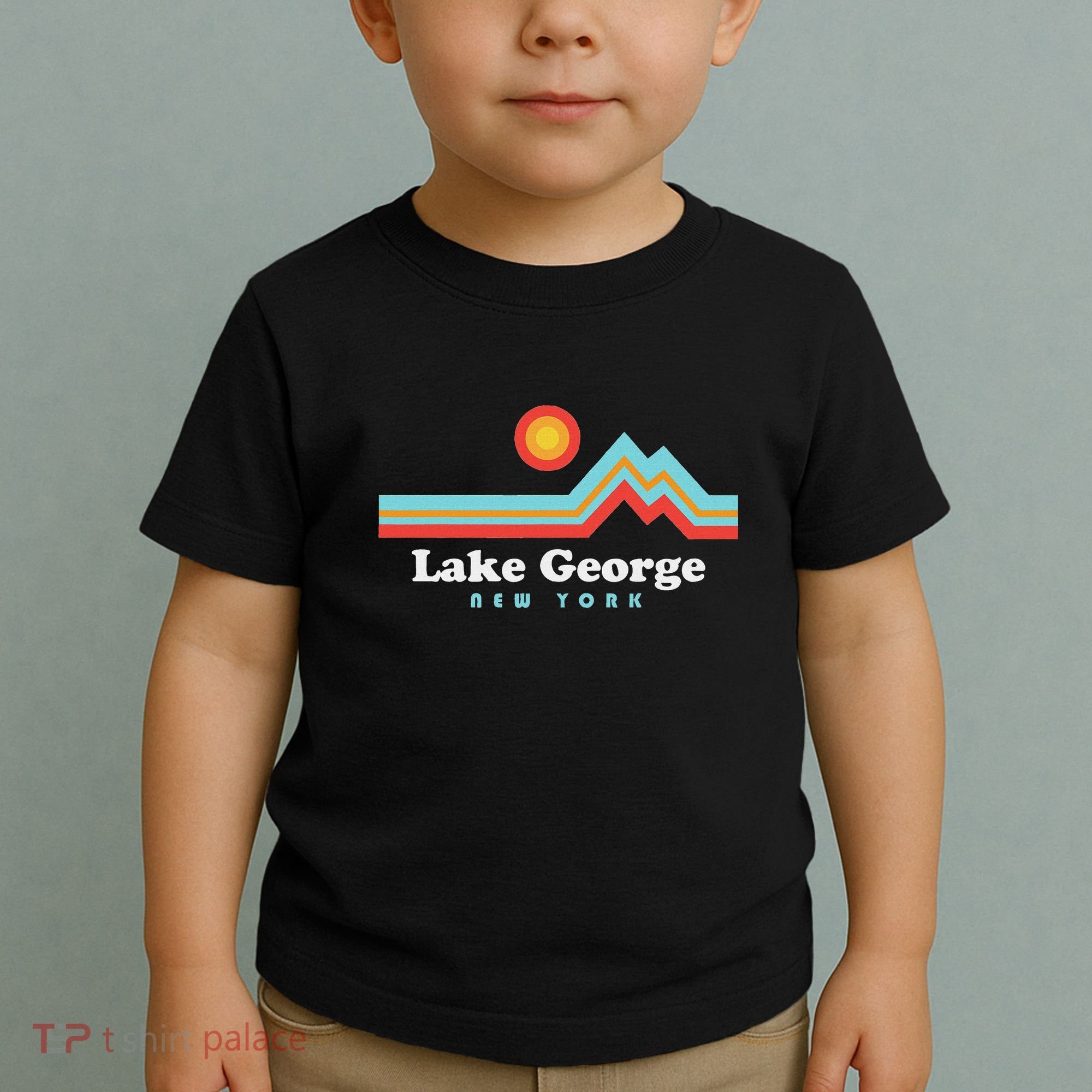 Lake George New York Sunset Mountains Toddler T-Shirt