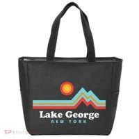 Lake George New York Sunset Mountains Tote Bag thumb 0