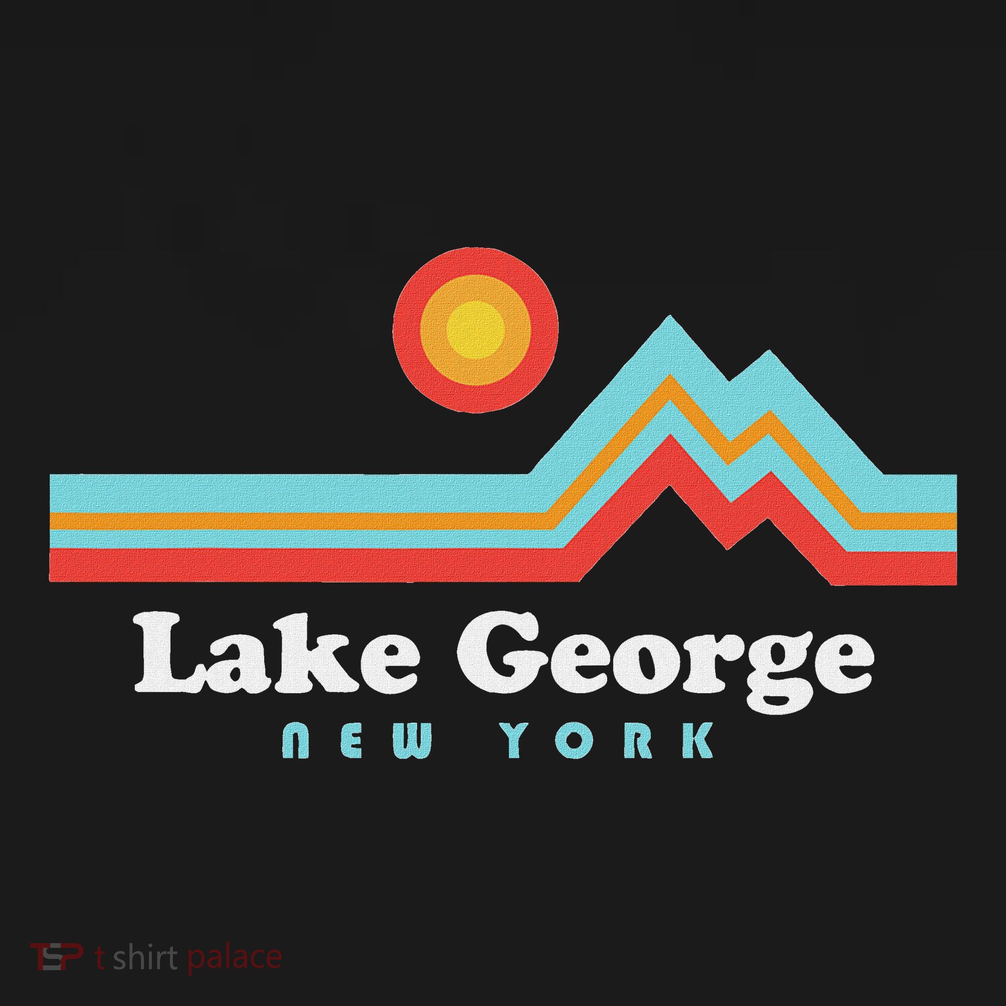 Lake George New York Sunset Mountains Tote Bag