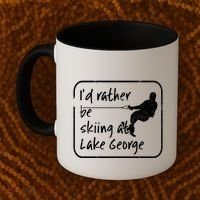 Lake George New York Id Rather Be Water Skiing Great Gift Coffee Mug thumb 2