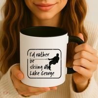 Lake George New York Id Rather Be Water Skiing Great Gift Coffee Mug thumb 3