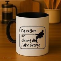 Lake George New York Id Rather Be Water Skiing Great Gift Coffee Mug thumb 4