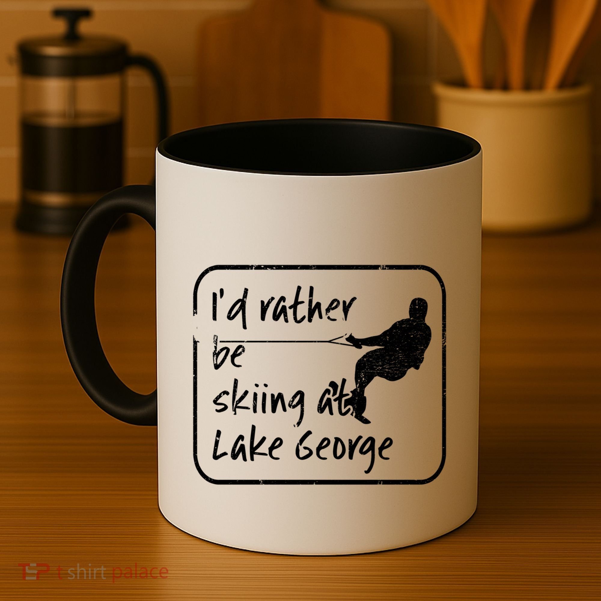 Lake George New York Id Rather Be Water Skiing Great Gift Coffee Mug
