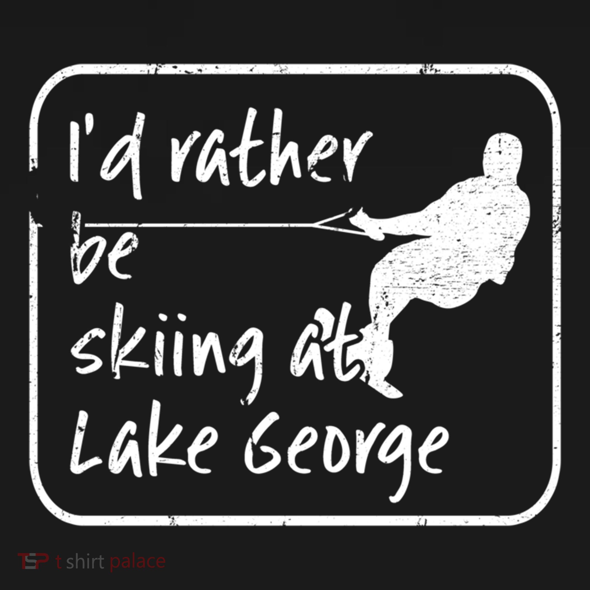 Lake George New York Id Rather Be Water Skiing Great Gift Women's Hoodie