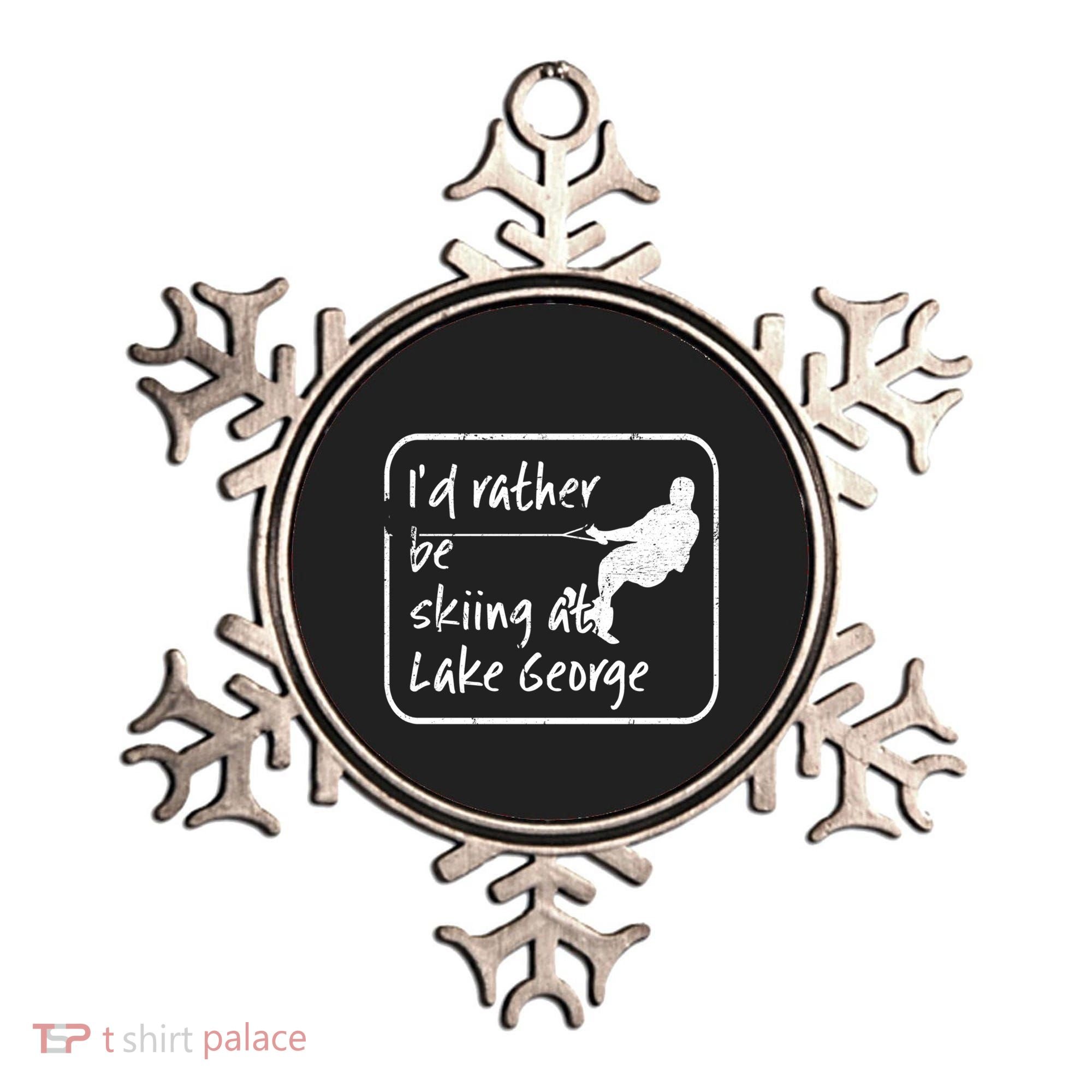 Lake George New York Id Rather Be Water Skiing Great Gift Ornament