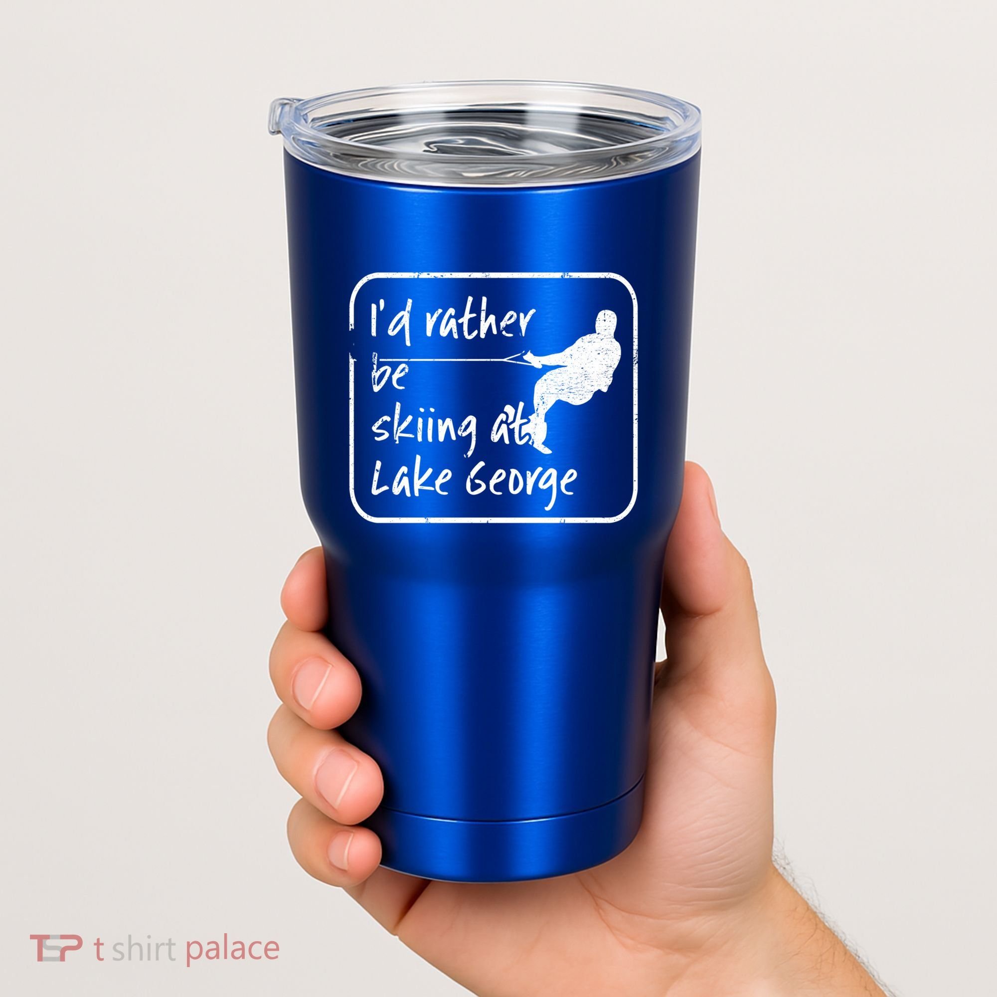 Lake George New York Id Rather Be Water Skiing Great Gift Tumbler