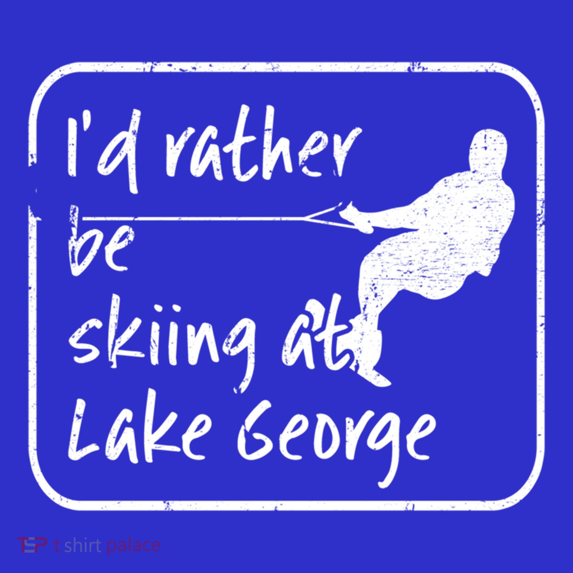 Lake George New York Id Rather Be Water Skiing Great Gift Mousepad