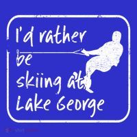 Lake George New York Id Rather Be Water Skiing Great Gift Kids Hoodie thumb 5