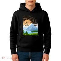 Let's Go Nature Fan Kids Hoodie thumb 4