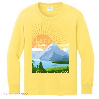 Let's Go Nature Fan Kids Long Sleeve Shirt