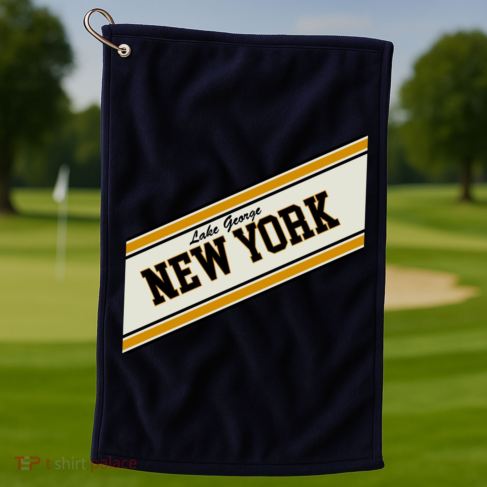 Lake George New York Varsity Logo Golf Towel