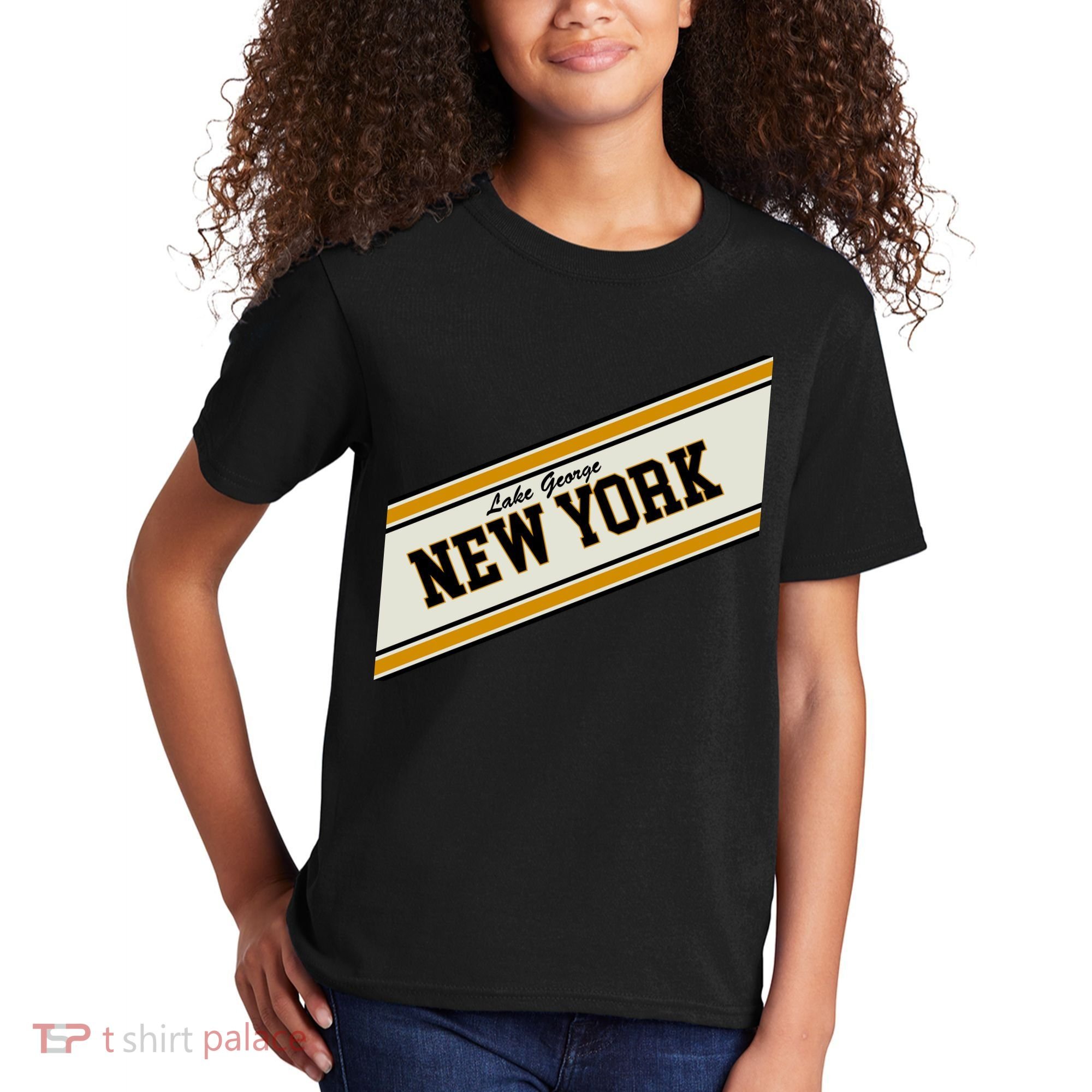 Lake George New York Varsity Logo Kids T-Shirt