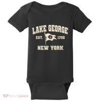 Lake George New York Est. 1755 Baby Bodysuit thumb 0