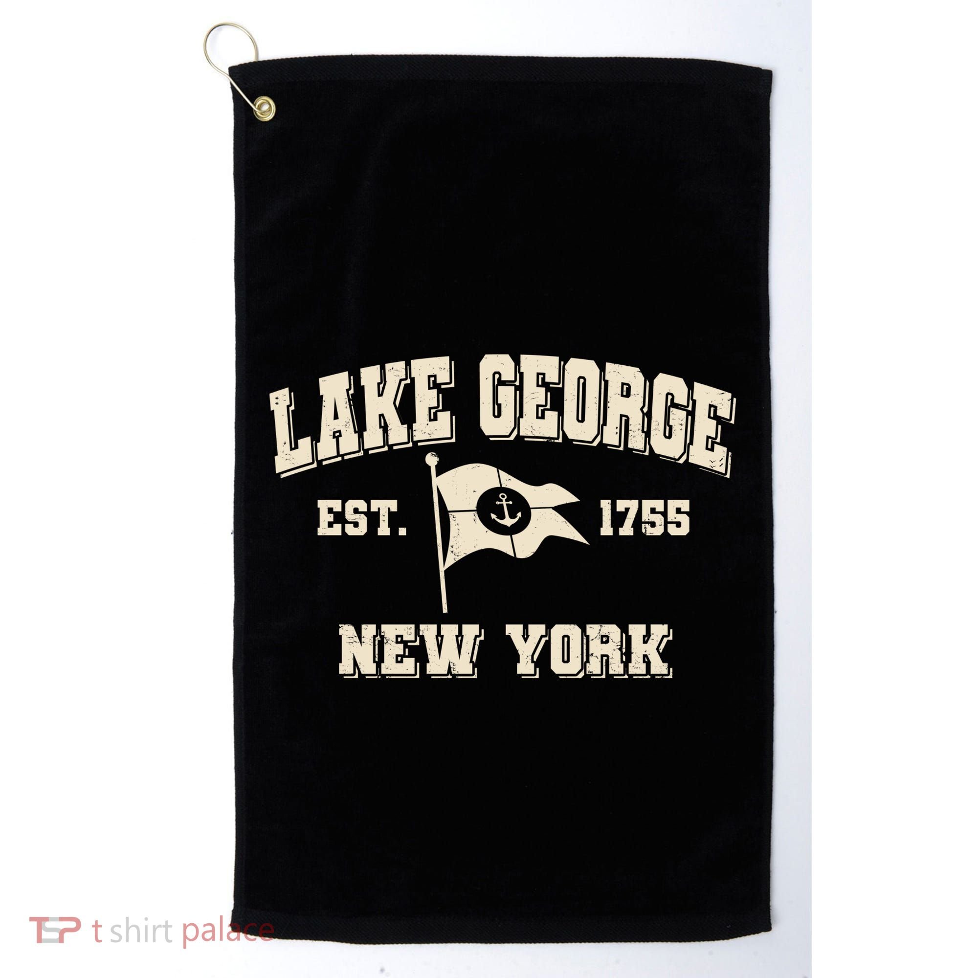 Lake George New York Est. 1755 Golf Towel