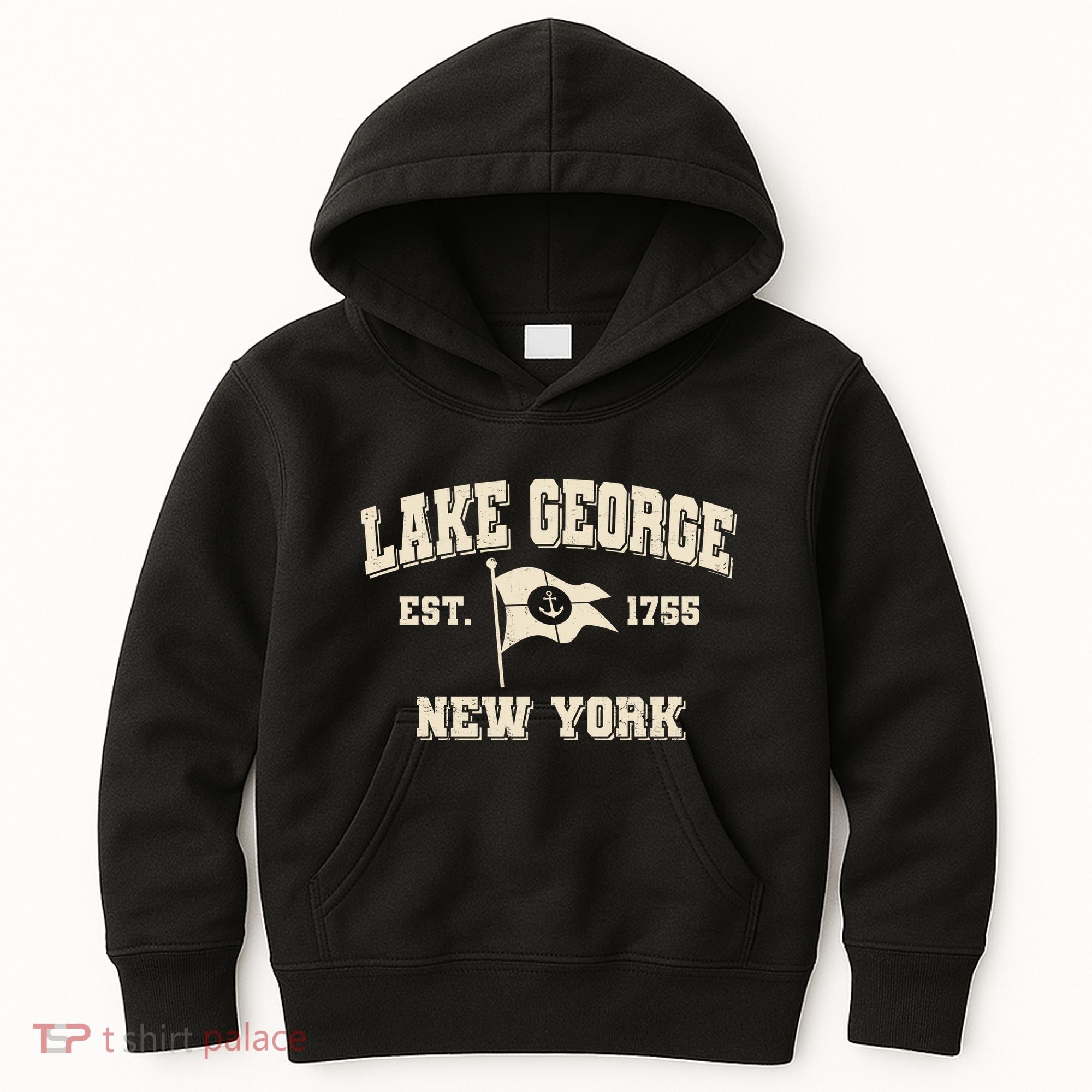 Lake George New York Est. 1755 Kids Hoodie