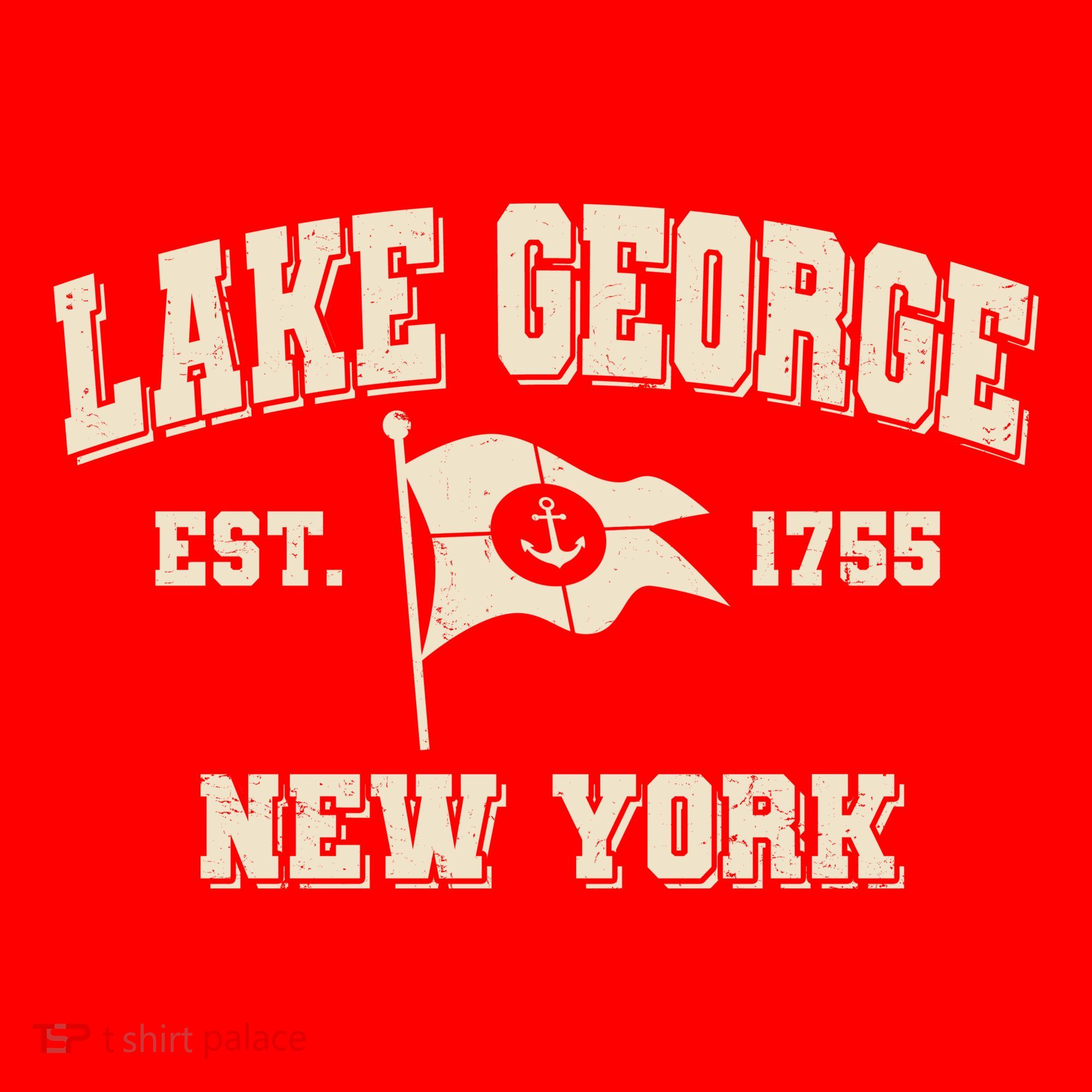 Lake George New York Est. 1755 Santa Hat