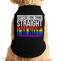 Lets Get One Thing Straight Im Not Lgbt Funny Gift Doggie Tank thumb 0