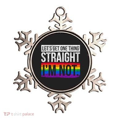 Lets Get One Thing Straight Im Not Lgbt Funny Gift Ornament