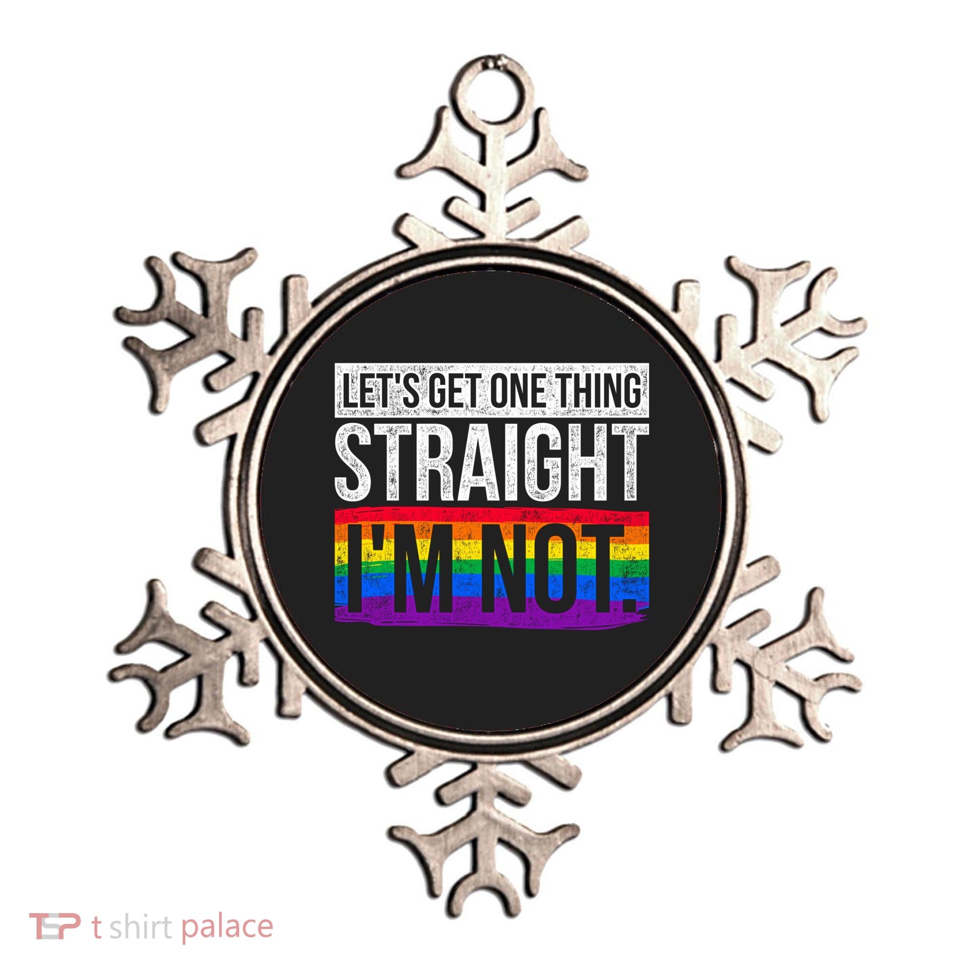 Lets Get One Thing Straight Im Not Lgbt Funny Gift Ornament