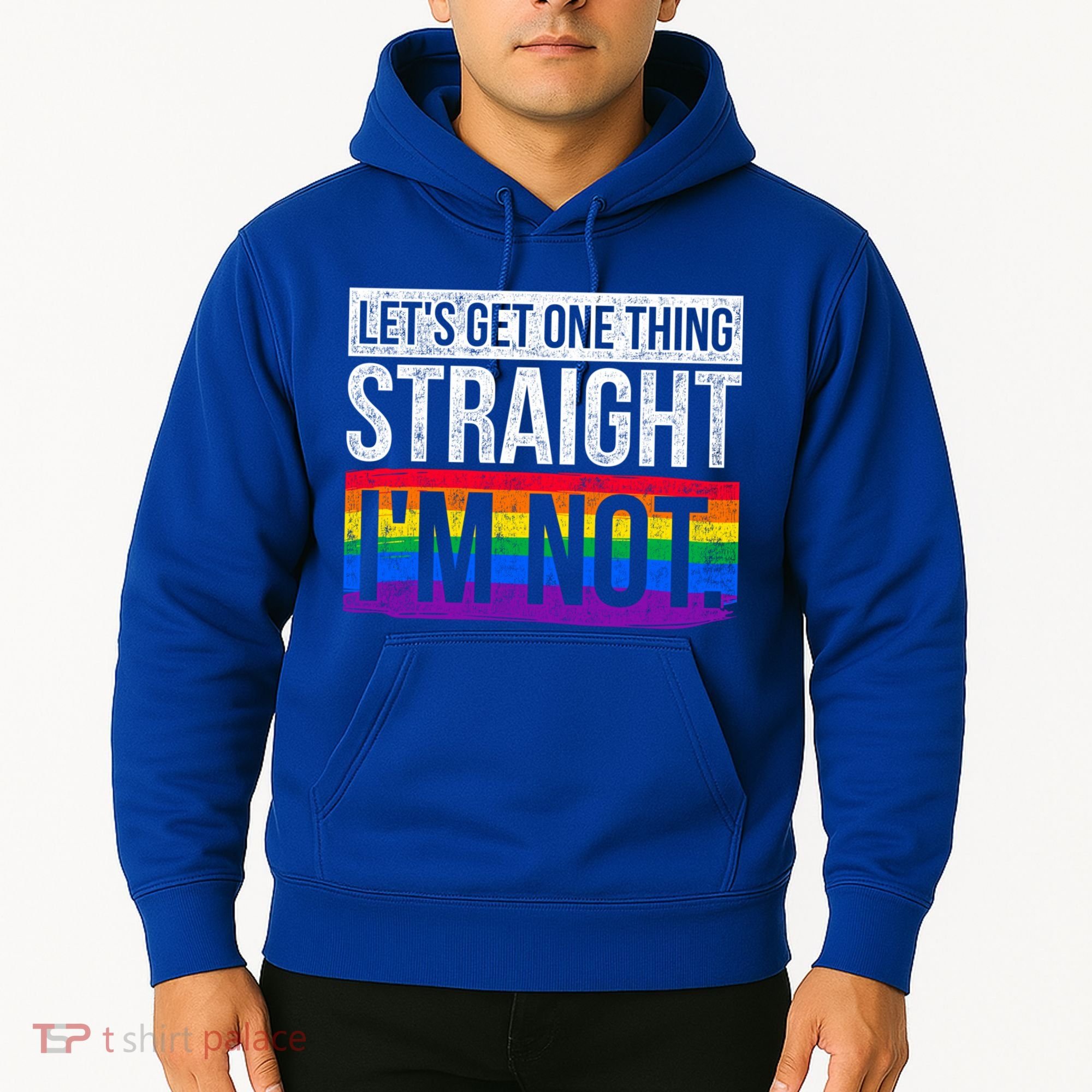 Lets Get One Thing Straight Im Not Lgbt Funny Gift Hoodie