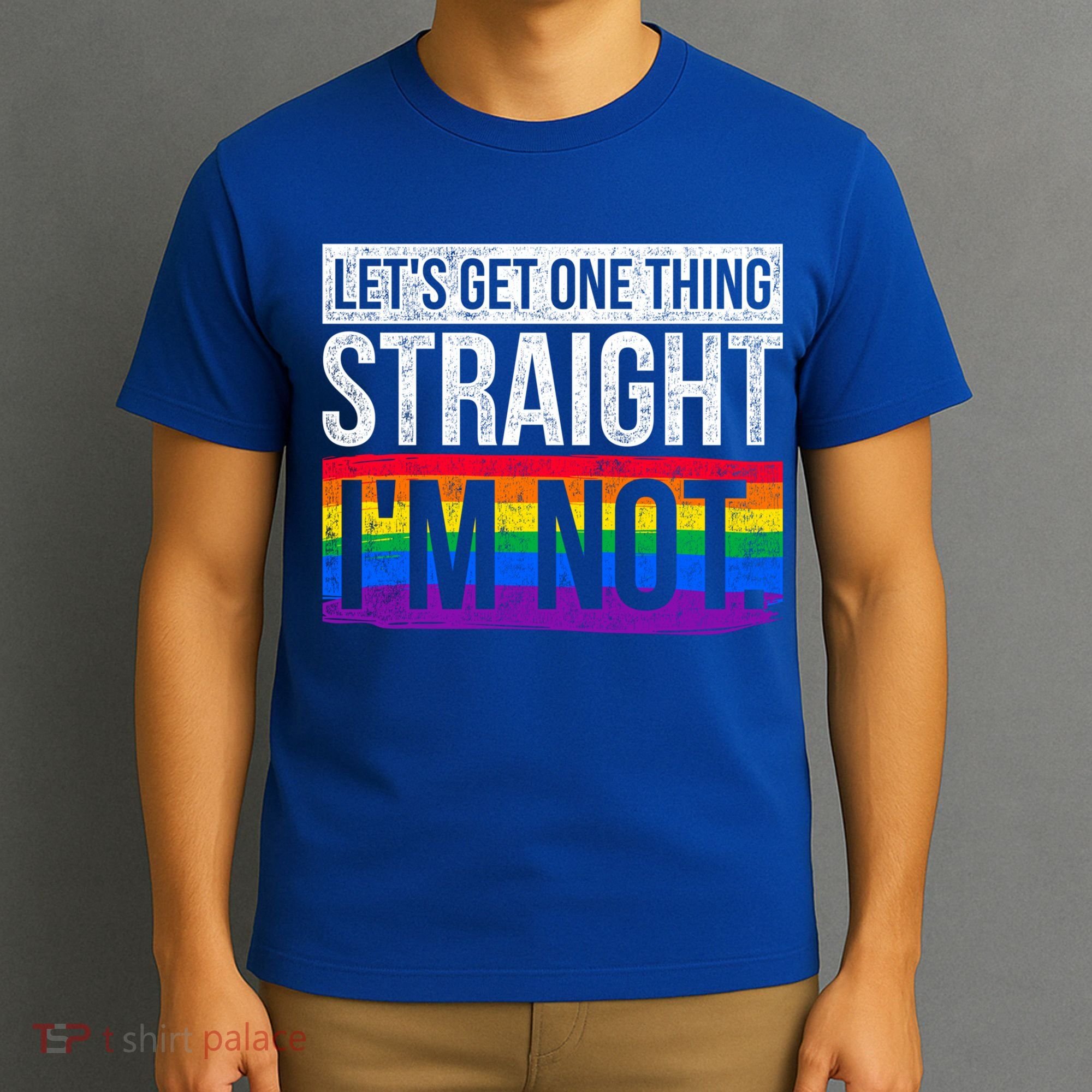 Lets Get One Thing Straight Im Not Lgbt Funny Gift T-Shirt