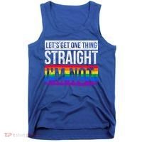 Lets Get One Thing Straight Im Not Lgbt Funny Gift Tank Top thumb 0