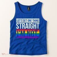 Lets Get One Thing Straight Im Not Lgbt Funny Gift Tank Top thumb 2