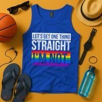 Lets Get One Thing Straight Im Not Lgbt Funny Gift Tank Top thumb 4