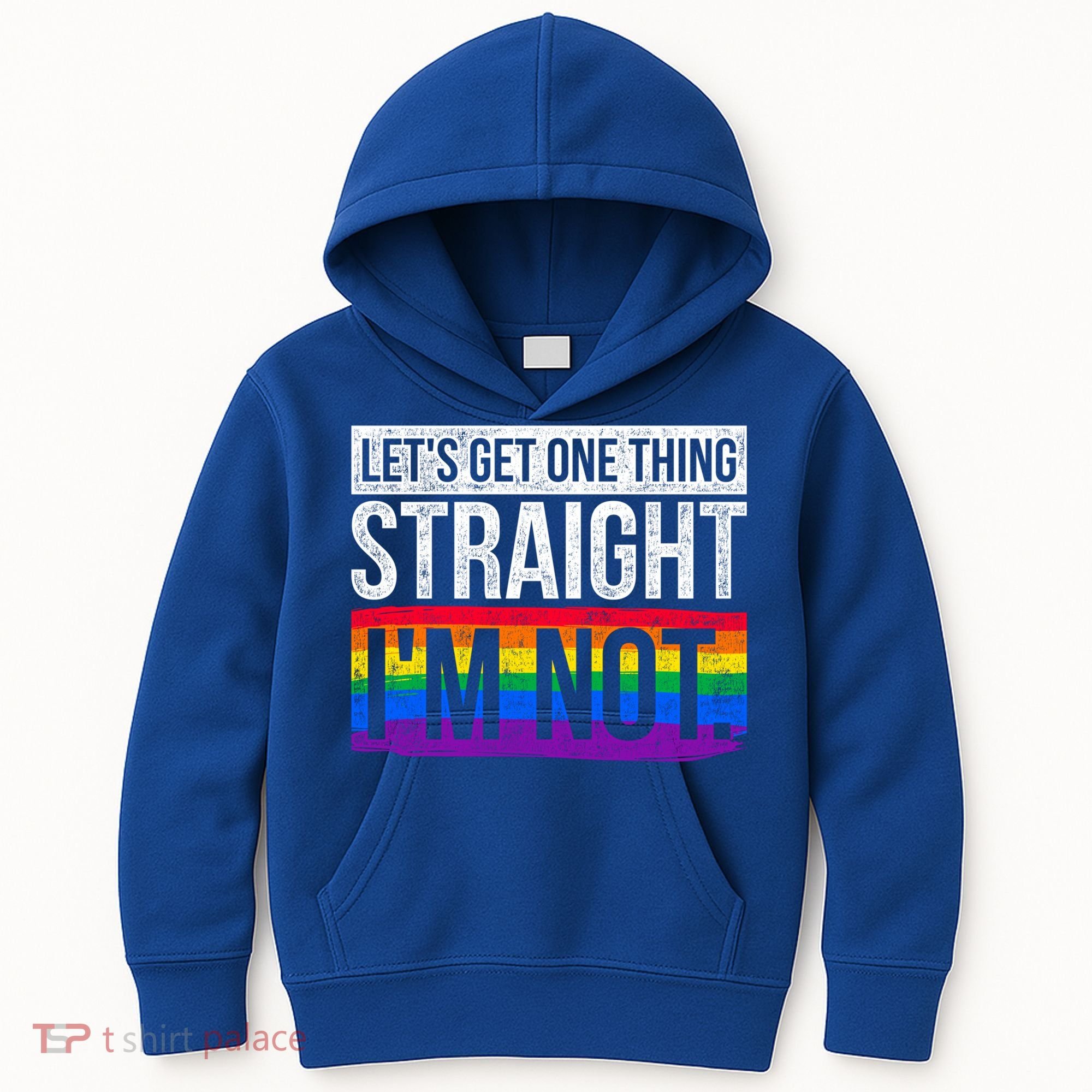 Lets Get One Thing Straight Im Not Lgbt Funny Gift Kids Hoodie