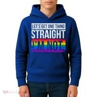 Lets Get One Thing Straight Im Not Lgbt Funny Gift Kids Hoodie thumb 4