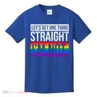 Lets Get One Thing Straight Im Not Lgbt Funny Gift Kids T-Shirt thumb 0