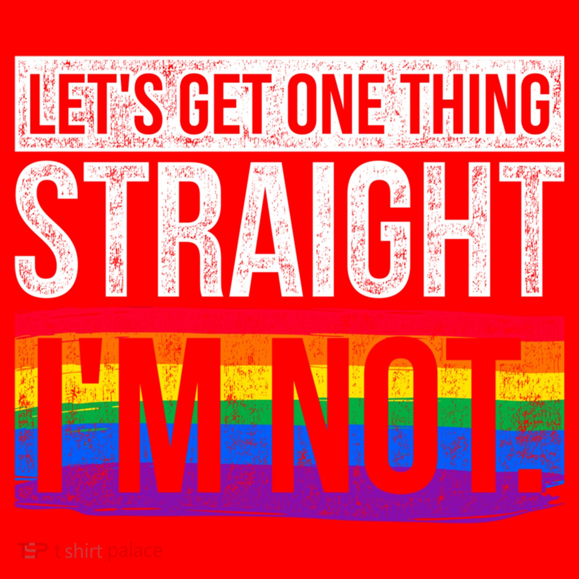 Lets Get One Thing Straight Im Not Lgbt Funny Gift Santa Hat