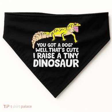 Leopard Gecko Owner I Raise A Tiny Leopard Gecko USA-Made Doggie Bandana
