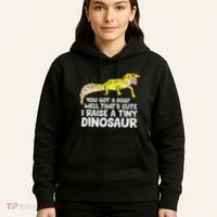 Leopard Gecko Owner I Raise A Tiny Leopard Gecko Hoodie thumb 5