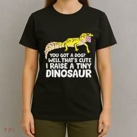 Leopard Gecko Owner I Raise A Tiny Leopard Gecko T-Shirt thumb 4